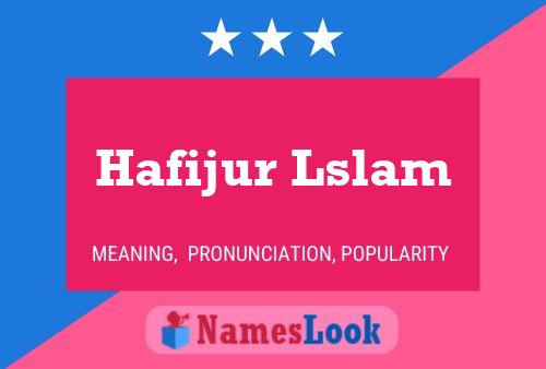 Poster del nome Hafijur Lslam