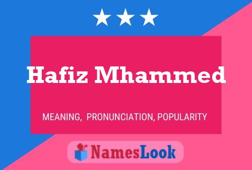 Poster del nome Hafiz Mhammed