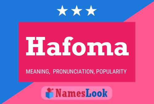 Poster del nome Hafoma