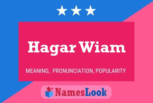 Poster del nome Hagar Wiam