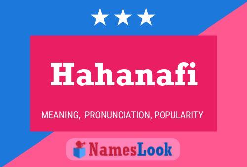 Poster del nome Hahanafi