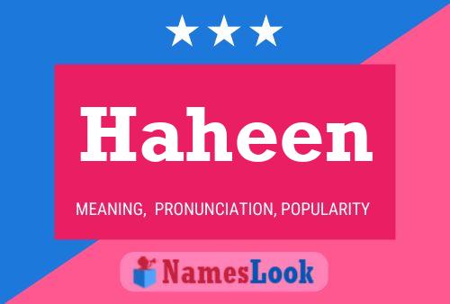 Poster del nome Haheen