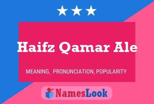 Poster del nome Haifz Qamar Ale