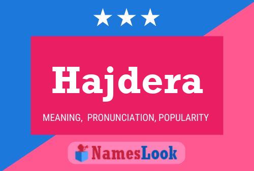 Poster del nome Hajdera