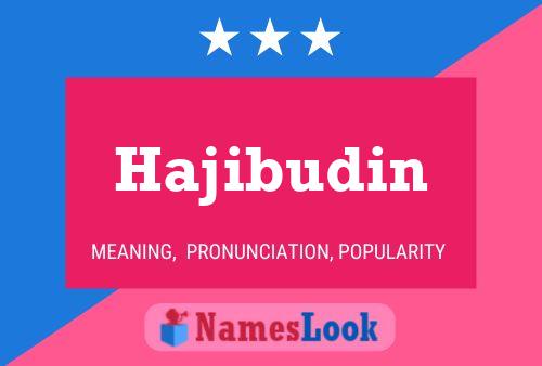 Poster del nome Hajibudin