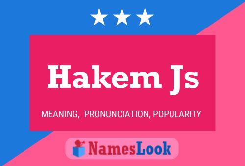 Poster del nome Hakem Js