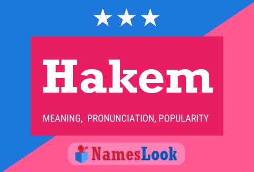 Poster del nome Hakem