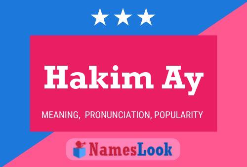 Poster del nome Hakim Ay