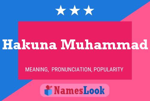 Poster del nome Hakuna Muhammad