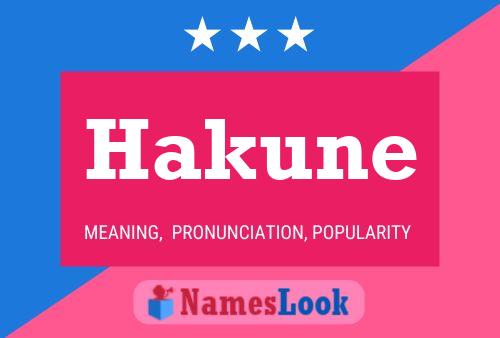 Poster del nome Hakune