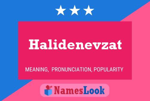 Poster del nome Halidenevzat