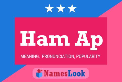 Poster del nome Ham Ap