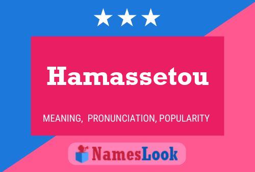 Poster del nome Hamassetou