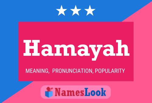 Poster del nome Hamayah