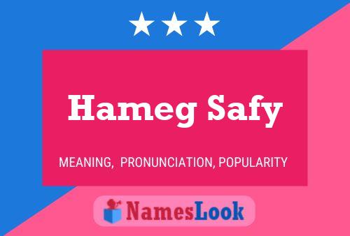 Poster del nome Hameg Safy