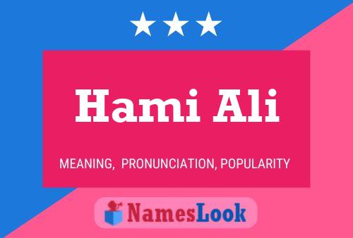 Poster del nome Hami Ali