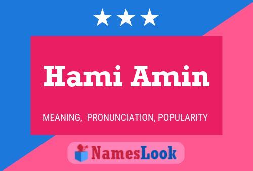 Poster del nome Hami Amin