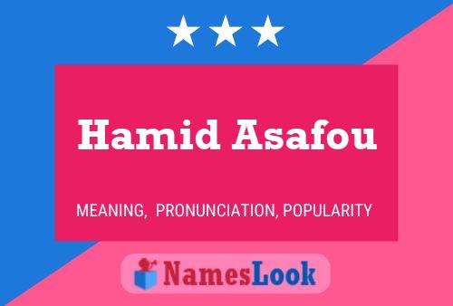 Poster del nome Hamid Asafou