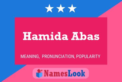 Poster del nome Hamida Abas