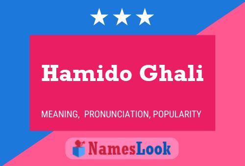 Poster del nome Hamido Ghali