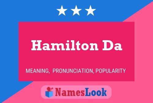 Poster del nome Hamilton Da