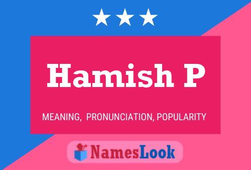 Poster del nome Hamish P