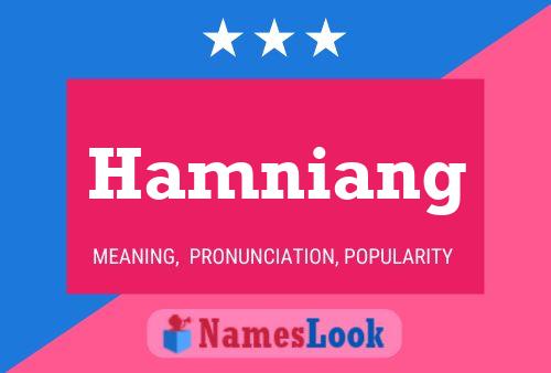 Poster del nome Hamniang