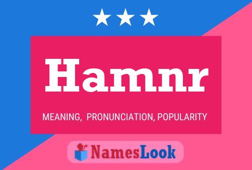 Poster del nome Hamnr