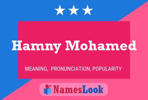 Poster del nome Hamny Mohamed