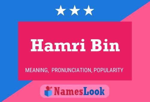 Poster del nome Hamri Bin