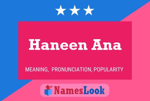 Poster del nome Haneen Ana