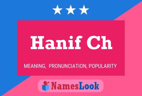 Poster del nome Hanif Ch