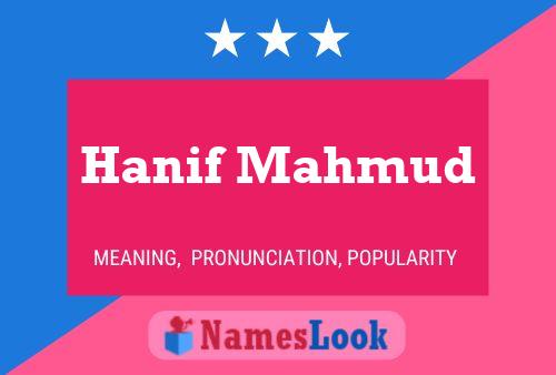 Poster del nome Hanif Mahmud