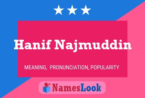 Poster del nome Hanif Najmuddin