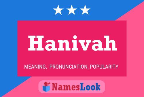 Poster del nome Hanivah