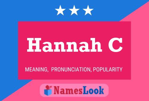 Poster del nome Hannah C