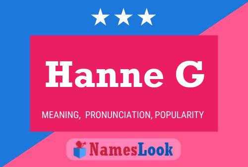 Poster del nome Hanne G