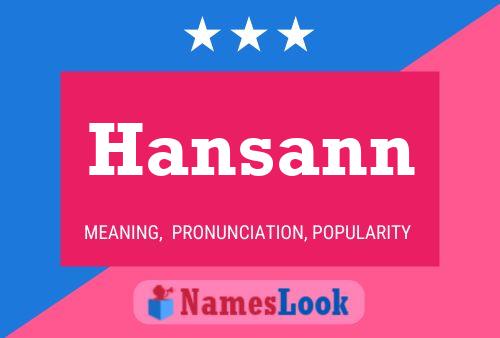 Poster del nome Hansann