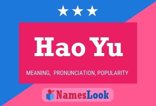 Poster del nome Hao Yu