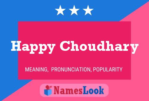 Poster del nome Happy Choudhary