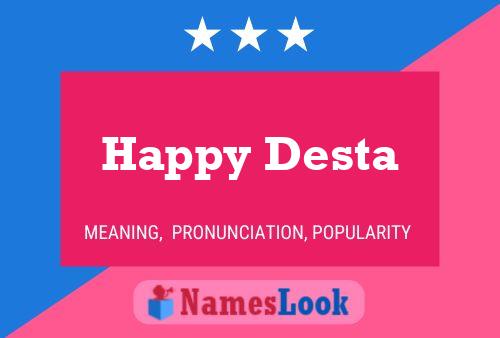 Poster del nome Happy Desta