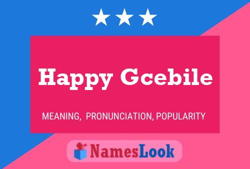 Poster del nome Happy Gcebile