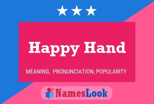 Poster del nome Happy Hand