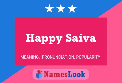 Poster del nome Happy Saiva