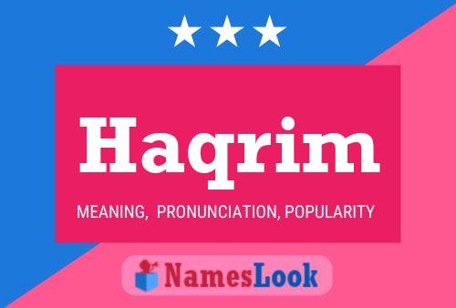 Poster del nome Haqrim