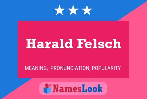 Poster del nome Harald Felsch