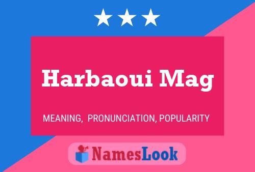 Poster del nome Harbaoui Mag