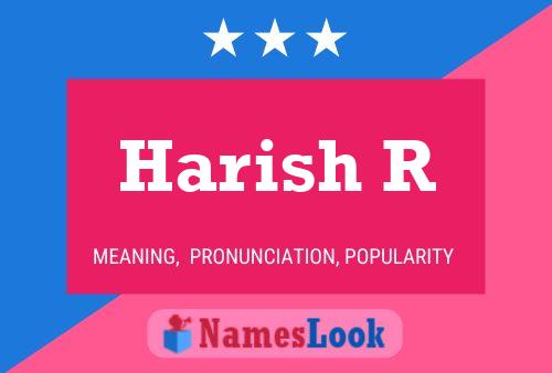 Poster del nome Harish R