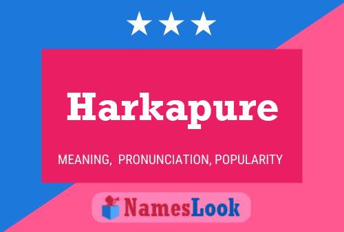 Poster del nome Harkapure