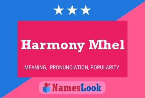 Poster del nome Harmony Mhel